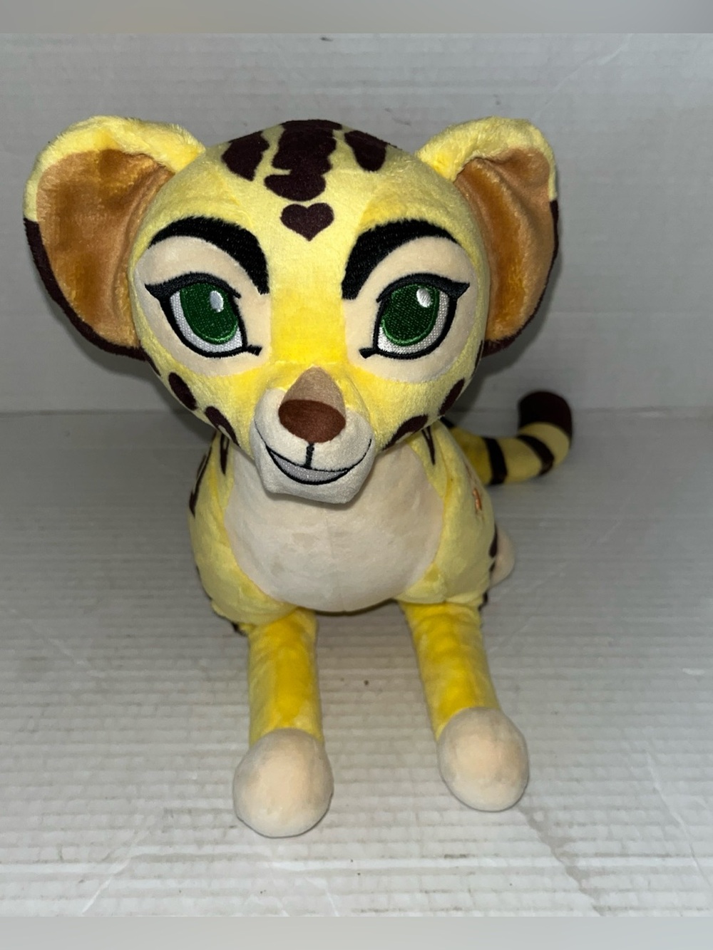 Disney Store The Lion Guard Fuli Cheetah Plush Yellow Spotted 15 in stuffed Toy